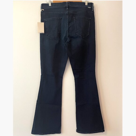 MOTHER The Pixie Weekender Mid-Rise Flare Jeans (Night Tripper) Size 34 NWT - Picture 6 of 12